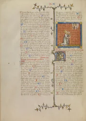 David pointant son œil